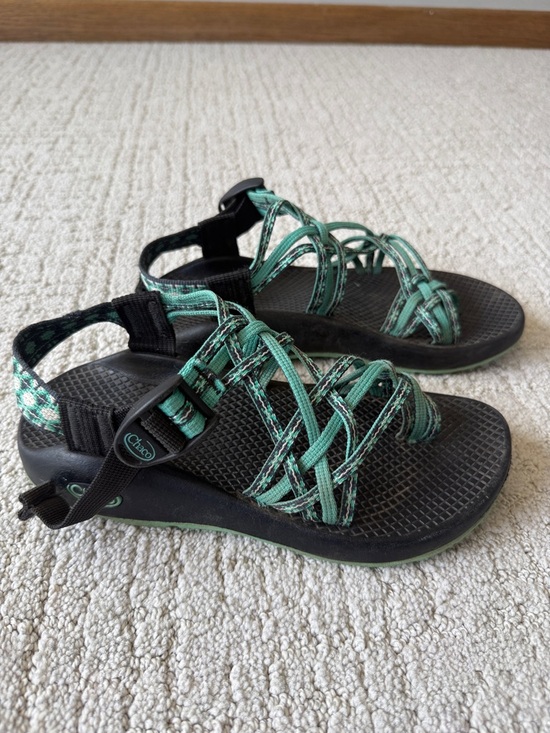 Chaco Shoes - Chaco Women's Strappy Sandal in Teal and Black